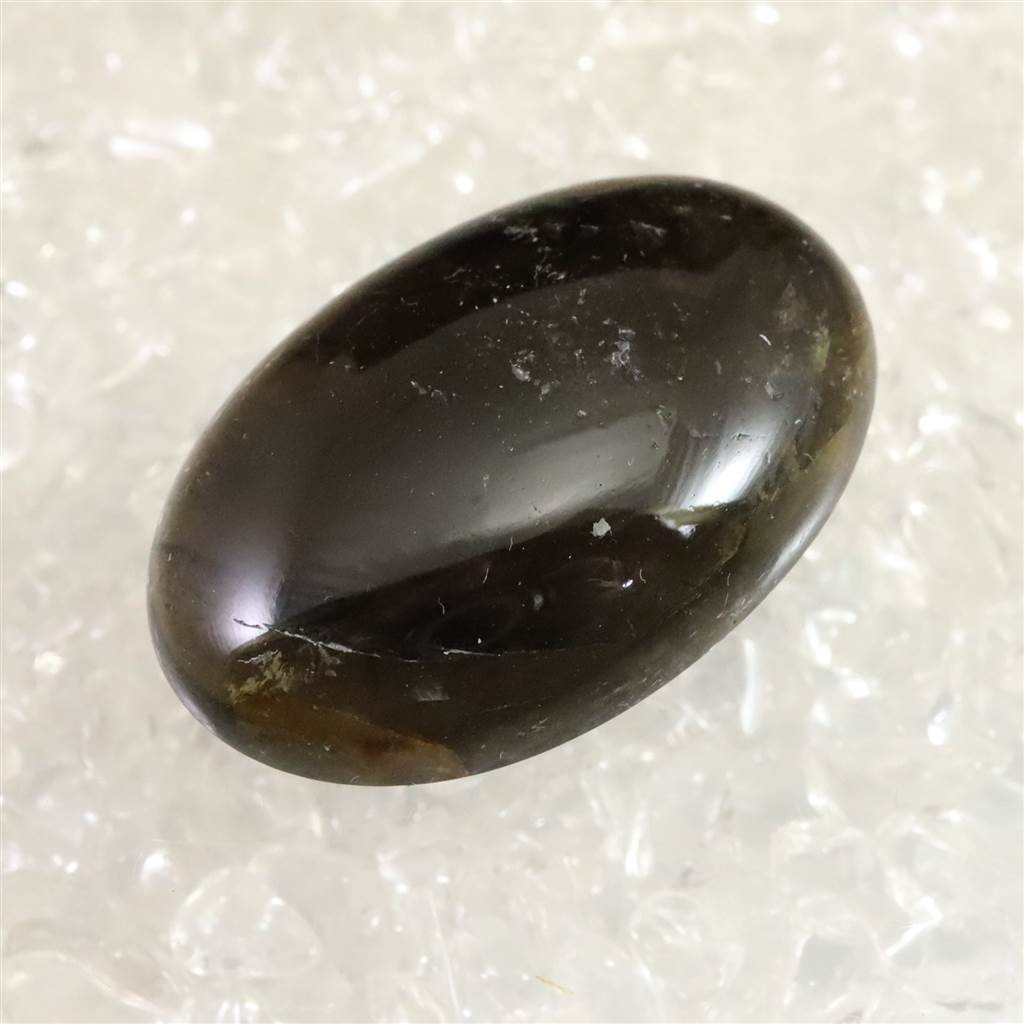 山梨県 黒平鉱山産 煙水晶 31mm オーバルルース 7.68g
