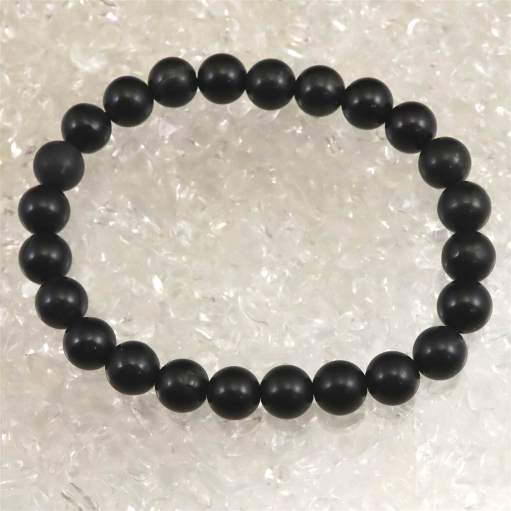 ヒマラヤンブラック 8mm玉ブレスレット 証明書付 ディレクトリカード付 19.6g
