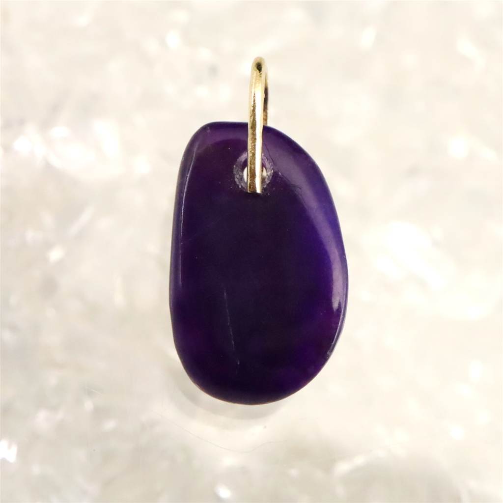 スギライト タンブル ペンダントトップ K18YG 0.75g