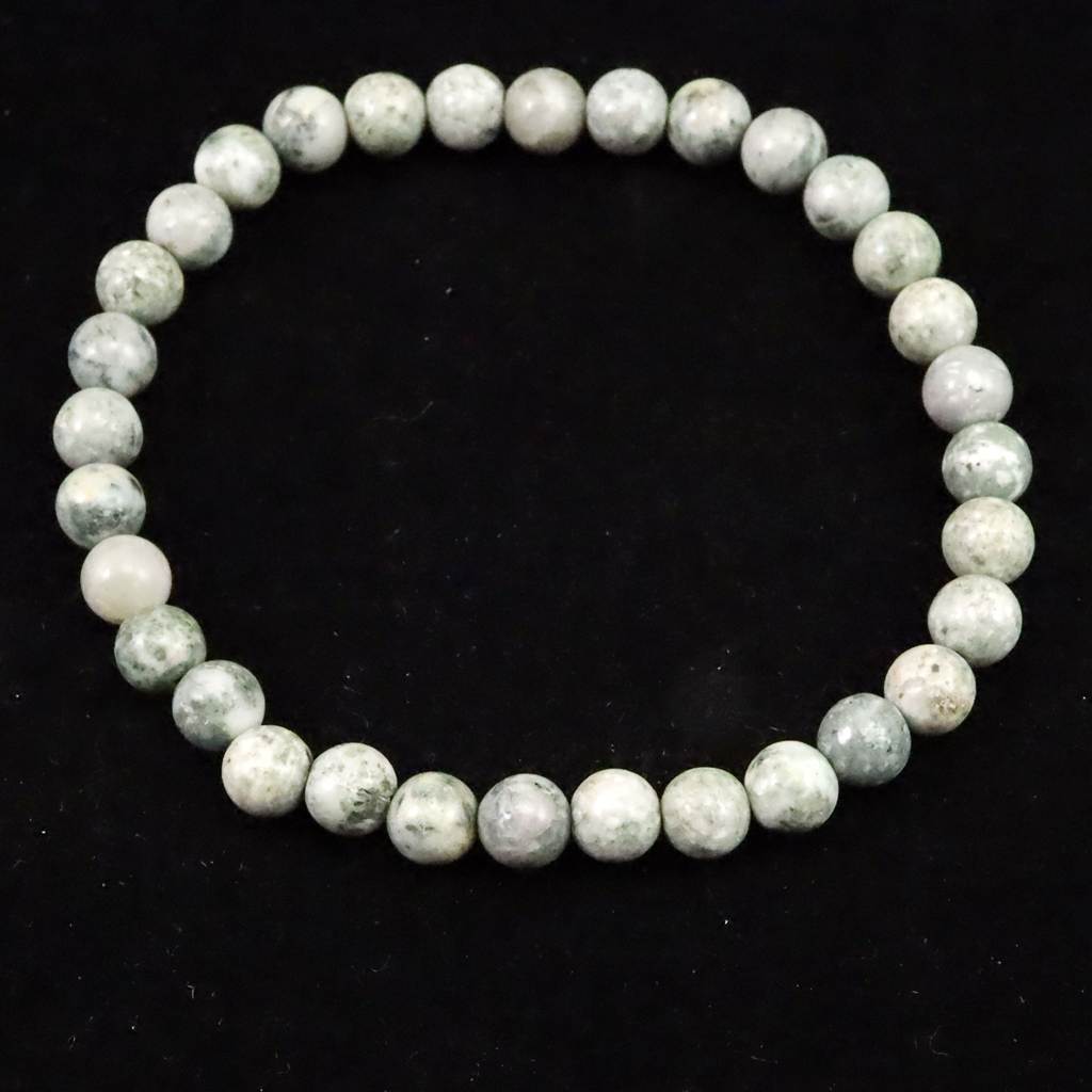 山梨県産　富士さざれ石　6mm玉ブレスレット　証明書付　11.05g