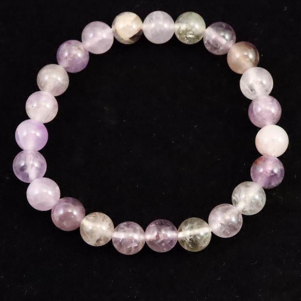 H&E社 オーラライト23（AZOZEO) 8mm玉ブレスレット 証明書付 17.8g