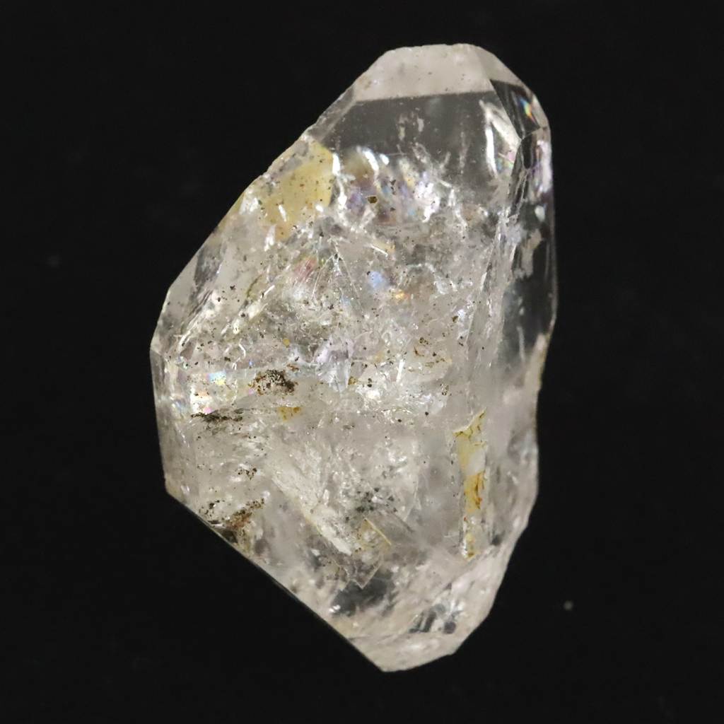 米国NY州産 ハーキマーダイヤモンド 29mm原石 レインボー レコードキーパー キー エレスチャル 8.26g