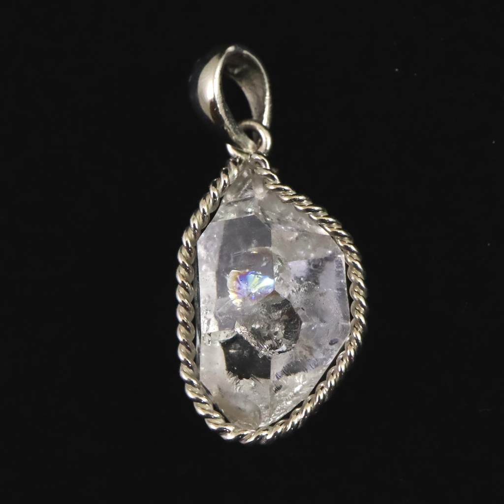 ハーキマーダイヤモンド 原石　ペンダントトップ 3.1g