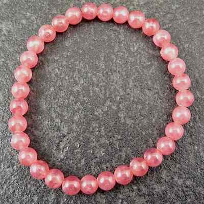 インカローズ(5A) 5.5mm玉ブレスレット