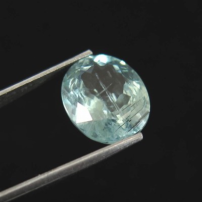 スカイカイヤナイト 3A 12mmオーバル ファセットカット ルース 5.6ct