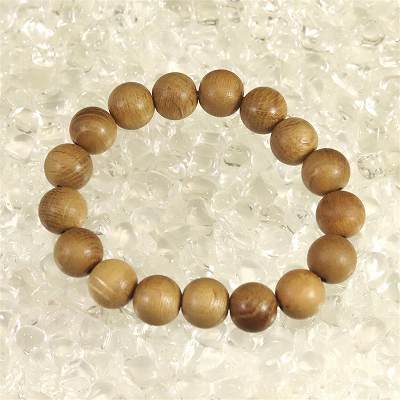 栗瘤 くりこぶ ウッドビーズ 木玉 13mm玉ブレスレット 証明書付き 13.1g