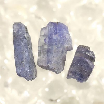 タンザナイト 原石 結晶 3個セット 11.4ct