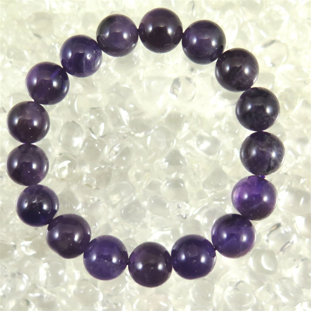 アメジスト　11.5mm玉ブレスレット　(標準グレード) 35g