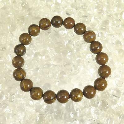 油布黄玉（ゆふおうぎょく）　10mm玉ブレスレット　証明書付　29.6g