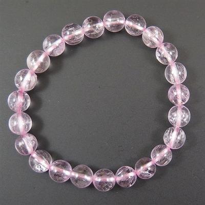 クンツァイト8.0mm玉ブレスレット