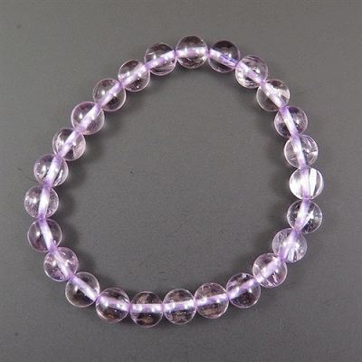 クンツァイト7.0mm玉ブレスレット