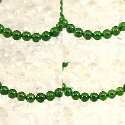 クロムダイオプサイド（5A） 6mm玉ブレスレット 11.4g