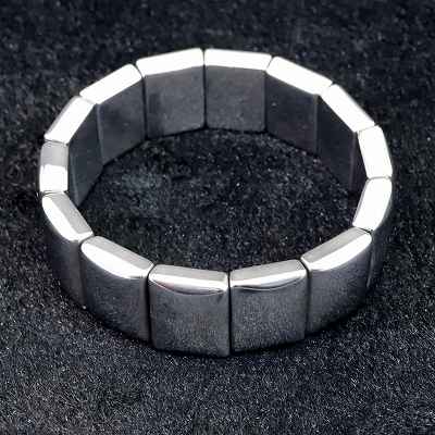 高純度テラヘルツ鉱石 20X15mmレクタングル　バングル　ブレスレット