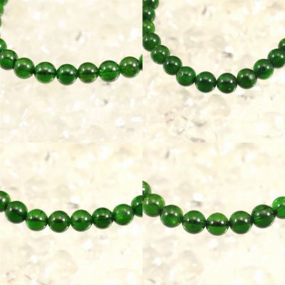 クロムダイオプサイド（5A） 6mm玉ブレスレット 11.8g
