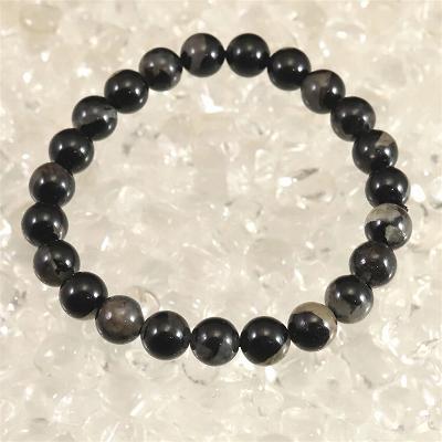 商品説明 商品名 ブラックトルマリンシリカ　8玉ブレスレット 17.9g　(ID:93288) サイズ(mm) ビーズ寸法： 約8mm X 23珠　ブレス内周：約16.5cm 重量 17.9g 産地 ブラジル 金属部分の材質 --- コメント ◆　本商品写真は現物のものです。写真の商品をお届けします。◆　シリカとブラックトルマリンが共生している鉱物です。 ご注意事項 ◆　本商品は、当社運営の他WEBショップにて販売している為、在庫更新のタイミングにより、欠品が生じる可能性がございます。予めご了承のほどお願いいたします。【y8jt&yu3#s】