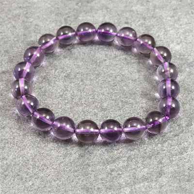 ラベンダーアメジスト 10mm玉ブレスレット　(ブラジル産) 32.7g