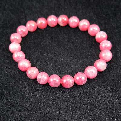 ロードナイトインシリカ（クォーツ） 8.5mm玉ブレスレット AAAグレード 23.4g