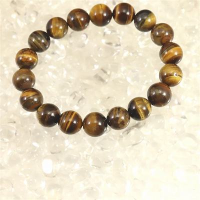 タイガーアイ　虎目石 10mm玉ブレスレット 28.3g