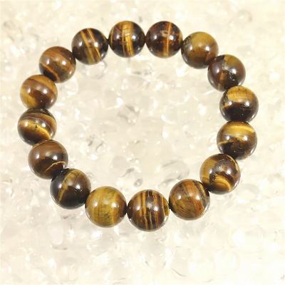 タイガーアイ　虎目石 12.5mm玉ブレスレット 46.3g