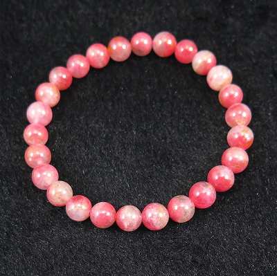 ロードナイトインシリカ（クォーツ） 7mm玉ブレスレット AAAグレード 15.1g