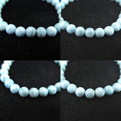 ラリマー 7mm玉ブレスレット 3A+グレード 13.33g