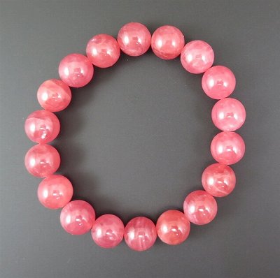 インカローズ（5A）　11mm玉ブレスレット