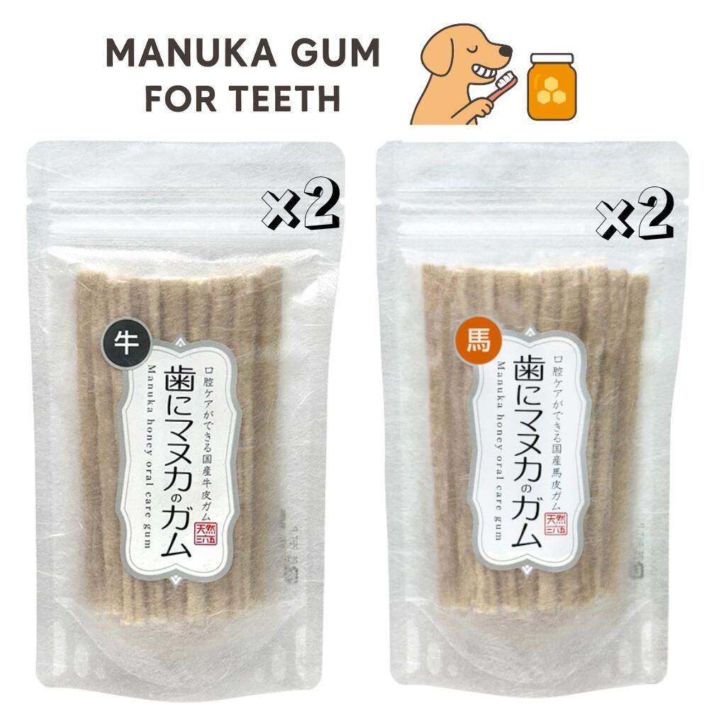 犬 おやつ 歯にマヌカのガム ハミガキガム 歯みがき マヌカハニー 馬皮 馬 牛 牛皮 国産おやつ 国産 犬のおやつ わんこのおやつ デンタルケア デンタルケアガム 無添加 無添加おやつ 歯にマヌカ 口腔ケア 20本 犬の自然派食料品店エノネ