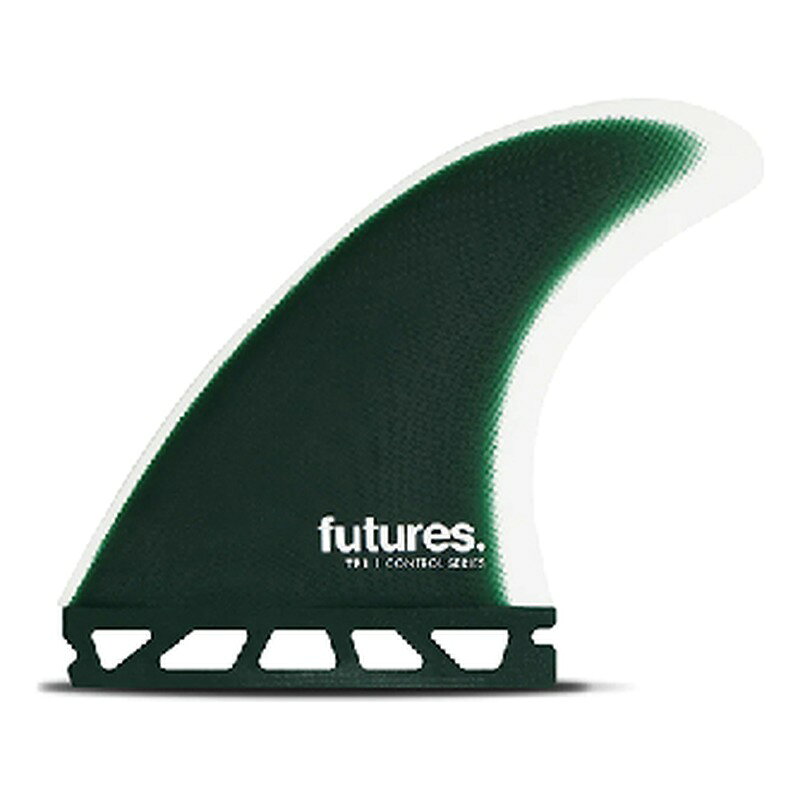 FUTURES FINS FUTURE（フューチャー）サーフボード用フィン　TP1 (L)ファイバーグラス / Lサイズ / FiberglassSETUP●●● トライ（3本）SIZEXSSMLXLTEMPLATERAKENEUTRALPIVOT回転性重視 ／ クイックなターン ／ タイトな波向けRIDE NUMBER3.81 コントロールスピード 10MATERIALFiberglassしなやか・クラシックCOLORWHT/F.GRN構成サイド／センターArea15.27 sq" / 15.27 sq"Height4.62" / 4.62"Base4.52" / 4.52"Angle6.5°FoilFLAT / 50/50TP1トライフィン Lサイズ（ファイバーグラス）。オールラウンドに使える素直なテンプレートで、デイリーユースに最適です。メーカー希望小売価格はメーカーカタログに基づいて掲載しています。こちらからご確認くださいFUTURES FINS — フィン選びガイド / Finology ① セットアップを選ぼう セットアップ特性向いている波・スタイル トライ（3本）バランス重視全コンディション対応。万人向け クアッド（4本）スピード重視小〜中波・チューブ向け ツイン（2本）カービング初中級・マッシーな波でのターン重視 シングル（1本）安定・クラシックロングボード・クルーズ ② サイズを体重で選ぼう サイズ目安体重おすすめ XS〜55 kgジュニア・小柄な方 S55〜70 kg軽量ライダー M65〜80 kg人気 No.1 ／ 標準体型 L75〜90 kg重量ライダー XL85 kg〜ヘビーライダー ※ ハードは1サイズ上、ゆったりは1サイズ下を目安に。 ③ ライドナンバー（RN）で乗り味を選ぼう フィンの特性を1〜10で数値化。高い＝スピード、低い＝コントロール。 RN 1〜3スティフ ／ コントロール ／ 大波・上級者向け RN 4〜6バランス型 ／ オールラウンド ／ 全コンディション ★ RN 7〜10フレキシブル ／ スピード ／ 小波・軽量ライダー向け ④ マテリアル（製法）で性能が変わる マテリアル素材・特徴フレックス Alphaリサイクル漁網。軽量・エコ素材中〜高 Blackstixカーボン＋FRP複合。超軽量高反発中〜高 Honeycombハニカムコアで軽量化。バランス型中 Fiberglassクラシック素材。耐久性重視低〜中 お気軽にご相談ください