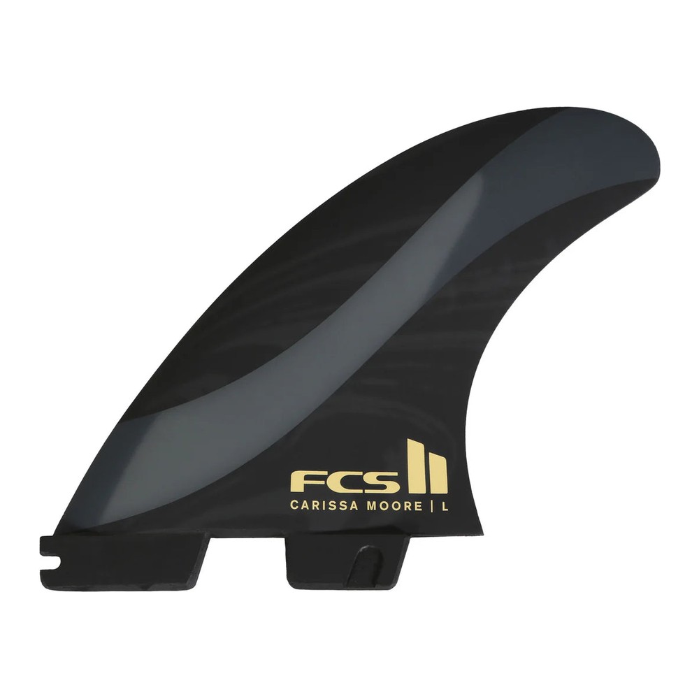 FCS II（エフシーエス2）CARISSA MOORE カリッサ・ムーア PC+AirCore トライフィン 3本セット サーフボード フィン ショートボード サーフィン [ブラック]