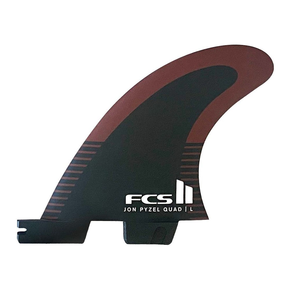 FCS II（エフシーエス2）PYZEL パイゼル クアッドリア PC+AirCore クアッドリア 2本セット サーフボード フィン ショートボード サーフィン [ブラック/シラーズ]