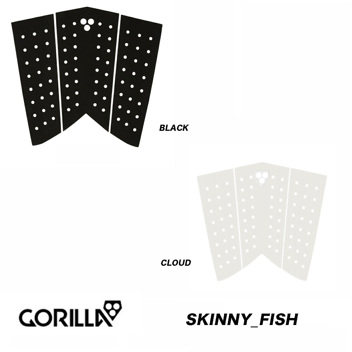 GORILLA GRIP（ゴリラグリップ）デッキパッド　SKINNYシリーズ　FISH