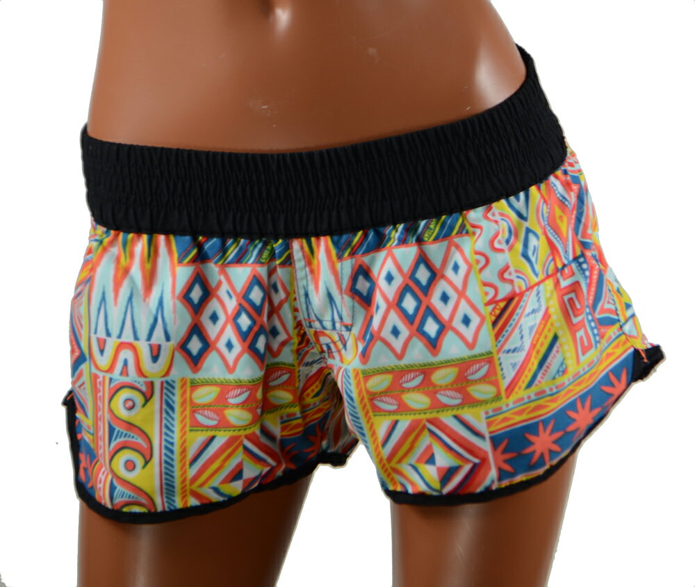 69SLAM（ロックスラム）レディースサーフパンツ・ELASTIC WAIST・PATCHWORK【SGWPTK-PM】