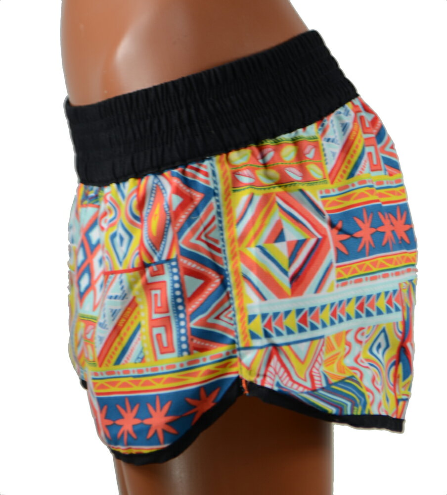 69SLAM（ロックスラム）レディースサーフパンツ・ELASTIC WAIST・PATCHWORK【SGWPTK-PM】