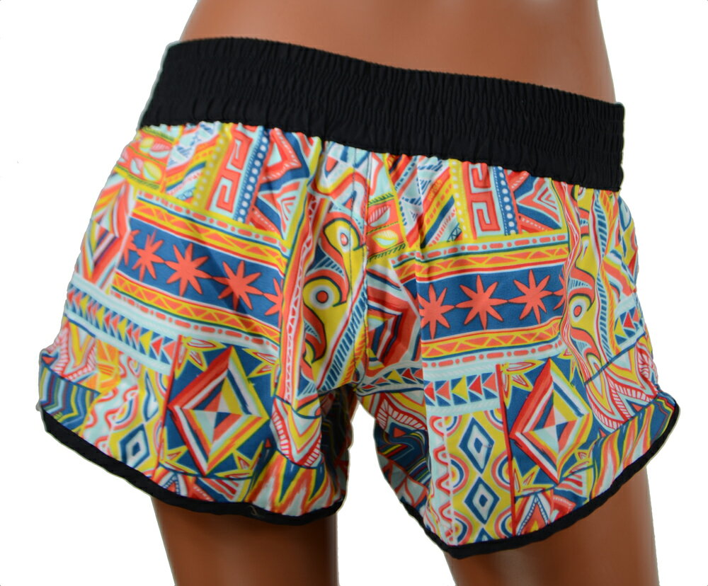 69SLAM（ロックスラム）レディースサーフパンツ・ELASTIC WAIST・PATCHWORK【SGWPTK-PM】