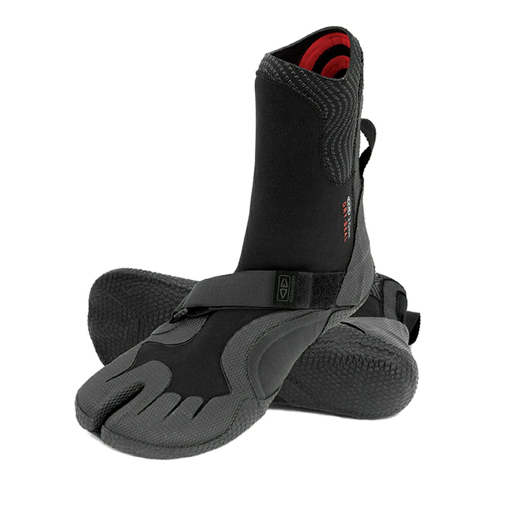 OCEAN &amp; EARTH &nbsp;/&nbsp; WINTERDRY SEAL BOOTIE &nbsp;3mmドライシールスリーブ＋ハイドロプラスインナー水の侵入を減らすドライシールスリーブと、暖かいハイドロプラスインナーを備えた3mmウィンターサーフブーツ。足のカタチと運動性を計算したクランクストラップで、しっかり固定しながら動きを妨げません。FEATURES■3mmネオプレンウィンターサーフブーツ■W1 NEOPRENE + ULTRA 360 SUPER STRETCH NEOPRENE■足のカタチと運動性を計算して考案されたクランクストラップ■運動性の高い先割れタイプ■着脱がしやすいヒールタブ付き■ハイドロプラスインナーでさらに暖かく■水の侵入を減らすドライシールスリーブ■リーフに強いソールを採用SIZEサイズ目安XSUS6 / 24-25cmSUS7-8 / 25-26cmMUS8-9 / 26-27cmLUS9-10 / 27-28cmXLUS10-12 / 28-30cmNOTE※ モニター環境により実際の色味と異なる場合があります。※ サイズ表記は目安です。体型や装着感には個人差がありますので参考値としてご覧ください。※ 海水は必ず真水で洗い流し、陰干しで十分に乾かしてから保管してください。OCEAN &amp; EARTH DRY SEAL BOOTIE 3mm水の侵入を減らすドライシールスリーブと、暖かいハイドロプラスインナーを備えた3mmウィンターサーフブーツ。足のカタチと運動性を計算したクランクストラップで、しっかり固定しながら動きを妨げません。サイズ展開：XS / S / M / L / XL海水は必ず真水で洗い流し、陰干しで十分に乾かしてから保管してください。サイズにお迷いの場合はお気軽にお問い合わせください。