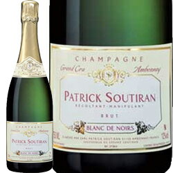 NV CHAMPAGNE BLANC DE NOIRS BRUT GRAND CRU / PATRICK SOUTIRAN テロワールの魅力を引き出す、RMメゾン。偉大なグラン・クリュ、アンボネイのピノ・ノワールを100％使用した力強いブラン・ド・ノワール。 ピノ・ノワール、シャルドネの両品種ともに得意とするパトリック・スティラン。こちらはシャンパーニュを代表する特級畑アンボネイの個性が忠実に表現された、力強いブラン・ド・ノワールです。芳醇なアロマを備えたエネルギッシュなスタイル。魚のグリルや、鶏や豚など白身のお肉を使った料理と合わせてお愉しみください。 味わい グラスに注ぐと、アプリコットなどの黄色い果実やドライフルーツのアロマに、白い花や砕いた白いアーモンド、ブリオッシュ、蜂蜜のニュアンスが溢れ出します。アタックはエネルギッシュな酸による、シャープな口当たり。芳醇な果実味を豊かな酸が引き締め、ワインに力強い印象を与えています。魚のグリルや、鶏や豚など白身のお肉を使った料理と合わせてお愉しみください。 ブレンド比率　：　ピノ・ノワール（100%） 商品情報 テロワールの個性に合わせた独自の製法によって、ワインの魅力を引き出すRMメゾン、パトリック・スティラン。こちらのブラン・ド・ノワールは、シャンパーニュの偉大なグラン・クリュ、アンボネイの樹齢30〜100年のブドウ樹から採れたピノ・ノワールを100％使用しています。ブドウは優しく圧搾された後、タンクで発酵。冷却後に濾過と清澄をし、24〜36ヵ月間の熟成を経てからリリースされます。 生産者について パトリック・スティラン PATRICK SOUTIRAN テロワールの魅力を引き出す、偉大な産地アンボネイのRMメゾン。 数々のグラン・クリュが立ち並ぶモンターニュ・ド・ランスの中でも特に偉大なアンボネイのRMメゾン、パトリック・スティラン。テロワールを尊重する彼のシャンパーニュ造りは、ピノ・ノワールの銘醸地に拠点を構えながらも、トップキュヴェはシャルドネを100％使用したブラン・ド・ブランという、希有な造り手です。何世紀にも渡って農家として所有していた畑で、1971年にメゾンを設立。圧搾には父の代から受け継いだ、古い木製プレス機を使用しているのが特徴です。木製のプレス機でゆっくりと優しく圧力が加わることにより、えぐみのないピュアな果実味を備えたジュースを搾り出しています。また、区画ごとに仕込み方を変えるのもこだわりの一つ。最も古い区画で採れたブドウは、ブルゴーニュのオーク樽またはステンレス製の大樽で長い間熟成させることで、アロマにテロワールの個性がきちんと保持されるよう工夫が凝らされているのです。 生産地について フランス ＞ シャンパーニュ 最高峰のスパークリングワインを生む銘醸地。 きめ細やかな泡と優美な味わいで飲む者を魅了する美酒、シャンパーニュ(シャンパン）。パリの北東、車で1時間半ほどの冷涼なシャンパーニュ地方で造られる、言わずと知れたスパークリングワインの最高峰です。厳格な法律に則って造られたワインのみ、「シャンパーニュ」と名乗ることができます。色はロゼと白、味わいは辛口から甘口まで多様です。使用されるブドウは主にシャルドネ、ピノ・ノワール、ピノ・ムニエ。キリスト教修道士ドン・ペリニヨンが確立したと伝えられる瓶内二次発酵や、アッサンブラージュと呼ばれるヴィンテージワインの巧みなブレンドを経ることで、各生産者の特徴をはっきりと感じる美酒が生まれます。 ※ 画像はイメージの為、実際の商品と若干異なる場合がございます。