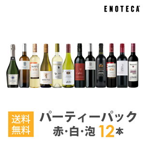 【必ず普通便をお選びください】ワインセット ENOTECA パーティーパック(赤 白 泡 ワイン12本) PP3-1 グルメ大賞2018「ワインセット」部門受賞! ミックス MIX 飲み比べセット