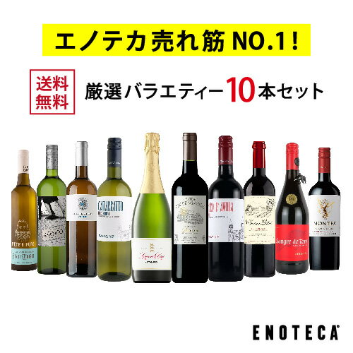 ワイン ワインセット ENOTECA 厳選バラエティー10本セット PP1-2 [750ml x 10] 送料無料