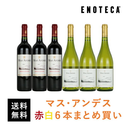 【送料無料】ワイン ワインセット マス・アンデス赤白6本まとめ買い MA5-1 [750ml x 6] バロン・フィリップ・ド・ロスチャイルド・マイポ・チリのサムネイル