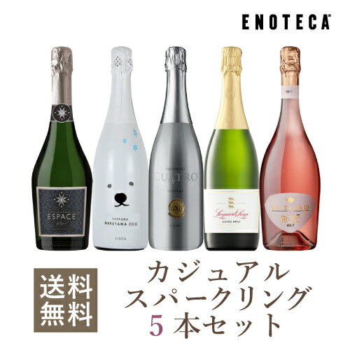 ワイン ワインセット カジュアルスパークリング5本セット RU8-1 [750ml x 5] 送料無料のサムネイル