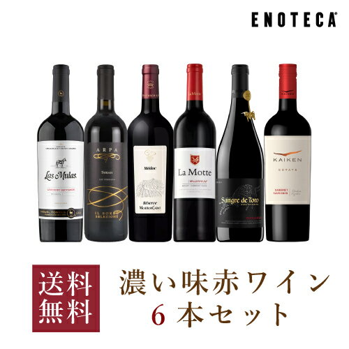 【送料無料】ワイン ワインセット 濃い味赤ワイン6本セット VB4-1 [750ml x 6]のサムネイル
