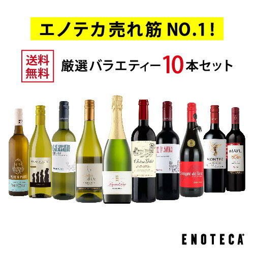 エノテカ売れ筋No.1！厳選バラエティー10本セット PP2-1 [750mlx10] (赤・白・泡 10本) ENOTECA グルメ大賞2018「ワインセット」部門受賞！ ミックス MIX 飲み比べセット ワインセット 店長おすすめ ワイン 送料無料