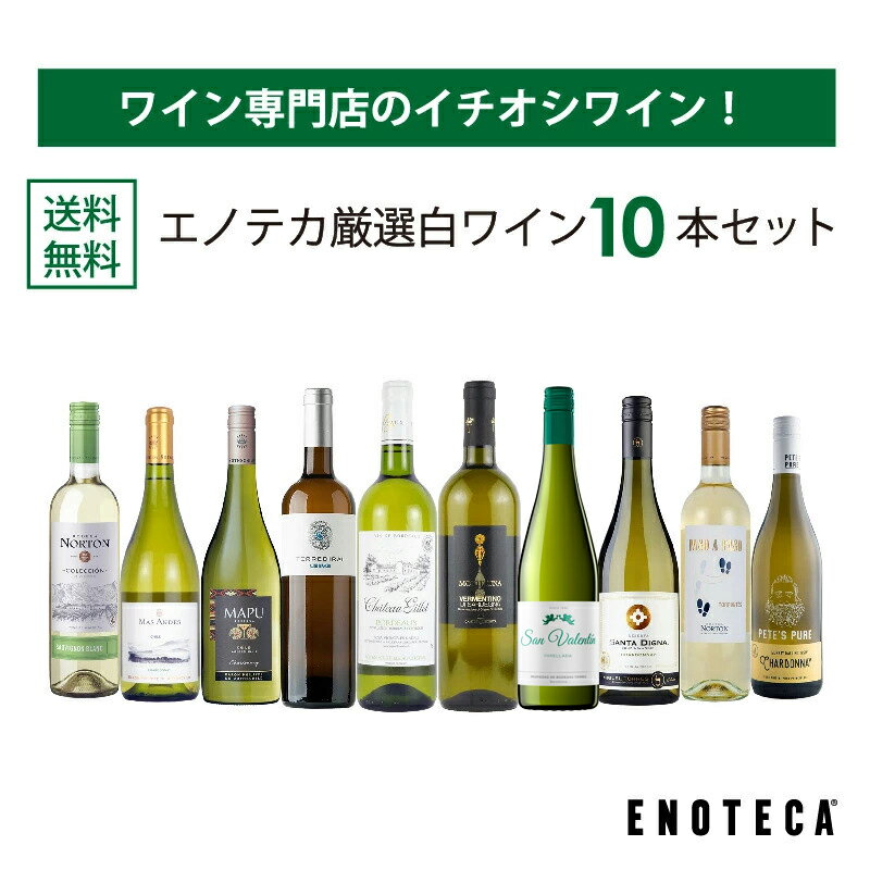 エノテカ ワイン専門店のイチオシ！エノテカ厳選白ワイン10本セット PB1-1 [750ml x 10] ワイン ワインセット 飲み比べ 送料無料【AM9時迄最短当日出荷】