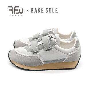 RFW BAKESOLE スニーカー メンズ レディース グレー 靴 シューズ ローカット 韓国ファッション ベルクロ ストラップ コラボ 快適 リズム アールエフダブリュー RFW x BAKESOLE SPRINTER SP STRAP R-2136333 GREY 送料無料