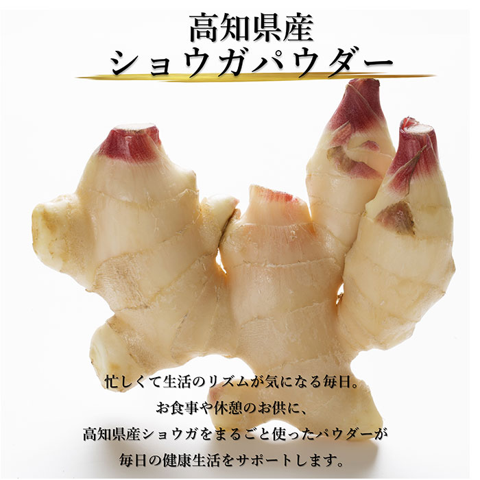 遠赤ショウガ 100g (3個セット 10%引) [高知県産100% 無添加 無香料 しょうが ショウガ 生姜 粉末 パウダー 粉 国産 乾燥 新ショウガ]