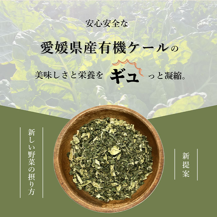 【マラソン期間中P10倍】有機ケール フレーク 30g (10g×3個) 国産 愛媛県産 オーガニック 無添加 有機JAS 乾燥野菜 ドライベジタブル スーパーフード 離乳食 野菜不足 介護食 トッピング ふりかけ スープ 備蓄 非常食 送料無料 ensekiaojiru-10002630 国産&オーガニック青汁 遠赤青汁 サンプル画像2
