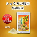 【食品ロス削減 特別価格】遠赤ショウガ 100g [高知県産100% 無添加 無香料 しょうが ショウガ 生姜 粉末 パウダー 粉 国産 乾燥 新ショウガ]