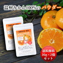 【SS限定 店内買い回りでP10倍】愛媛県産100% みかんパウダー 30g (2個セット) [送料無料 βクリプトキサンチン ビタミンC 温州みかん まるごと 皮と実 自然な甘さ 粉末 無添加 無香料 骨密度 骨粗しょう症 陳皮]