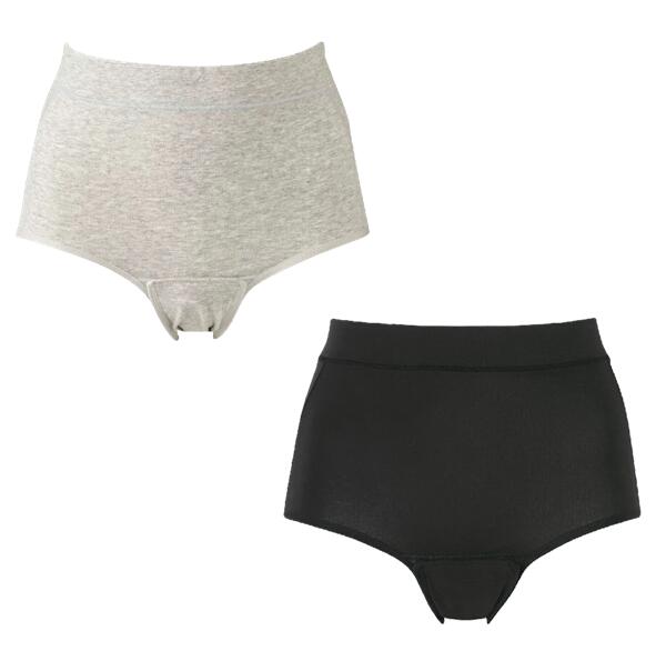 ■バーシングショーツ［産褥用ショーツ］ ■サイズ　　(cm） M/ヒップ87〜95 L/ヒップ92〜100 LL/ヒップ97～105 ■着用のめやす　出産直後〜産後1ヶ月頃 ■素材　綿、ポリウレタン、ナイロン ■洗濯　洗濯機可 ※お洗濯は、必ず「取り扱い表示」にしたがってください ■原産国　　日本/ベトナム製 ＜バーシングショーツ［産褥用ショーツ］＞ 巾広のはっ水性のある防汚加工布を使用し、悪露やおりものがモレにくい設計。出産直後から使えるはきごこちのよいショーツ。 ・おなかまでここちよくつつみこみ、ほどよくフィット ・クロッチ部分に入院中に便利な開閉ありタイプ。 ※注意：防汚加工は、汚れを完全に落ちるようにしたものではありません　