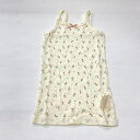 ☆★送料込み★★【Ampersand】アンパサンド女の子キャミソール/肌着★小花柄★/下着アイボリー小花柄かくれんぼインナー/綿100%/リボン付き/ネームタグ付き